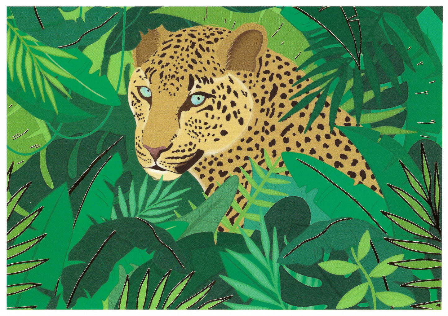 Shades of Green – Curated Postcard Pack with Stickers & Washi Tape