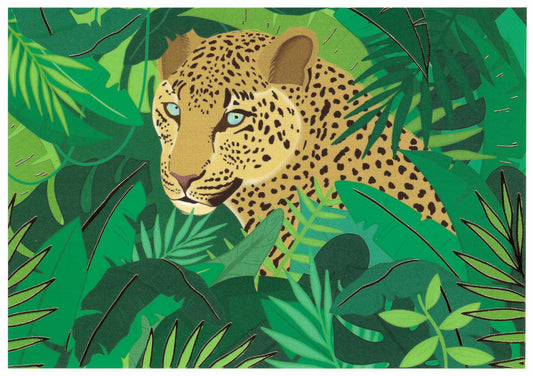 Editor - Art of Emotion - Jaguar - Jungle - Postcard with foil details