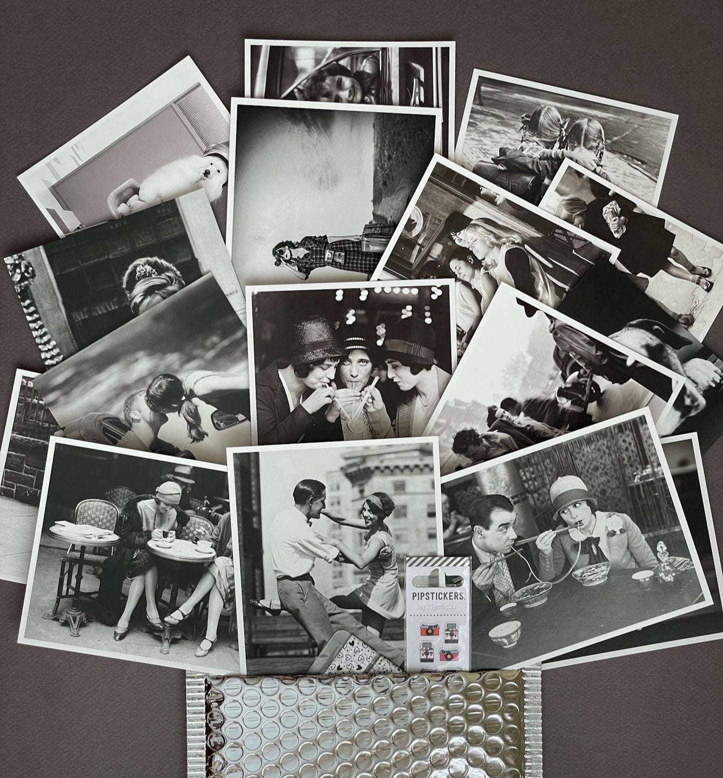 Monochrome Moments – Black and White Postcards, Stickers & Washi Tape