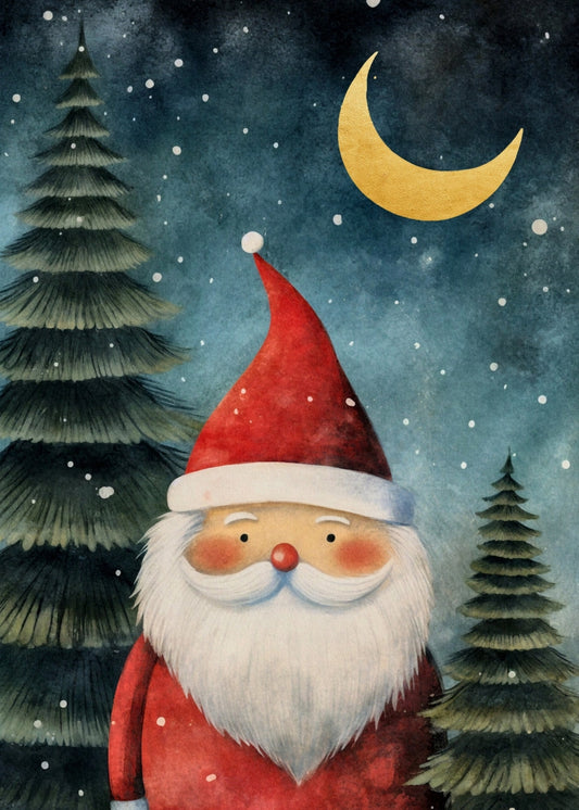 Fripperies - Christmastime - Santa - Postcard