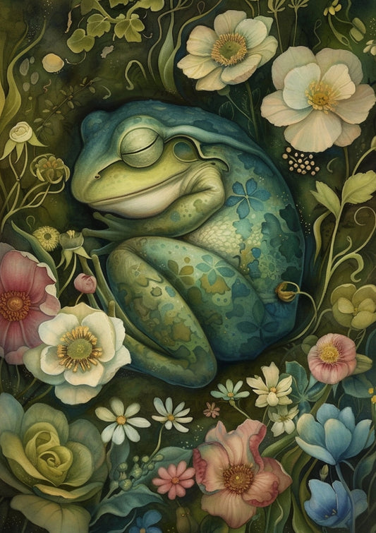 Fripperies - Frog - Sweet Dreams - Postcard