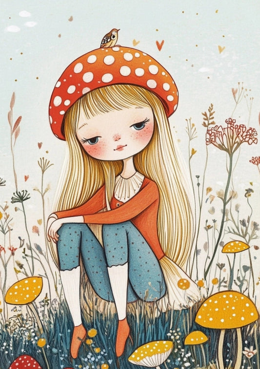 Autumn Postcard - Fripperies Postcard - Mushroom - Mushrooms Postcard - Postcrossing postcards