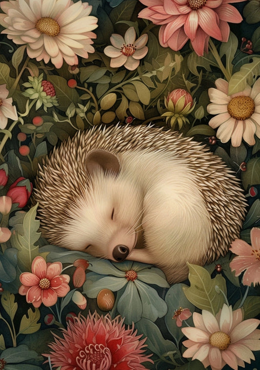 Fripperies - Hedgehog - Sweet Dreams - Postcard