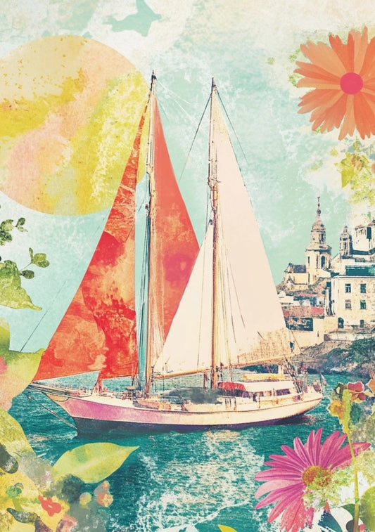 Fripperies - The Art of Summer - Sailing into Sunlight - Postcard