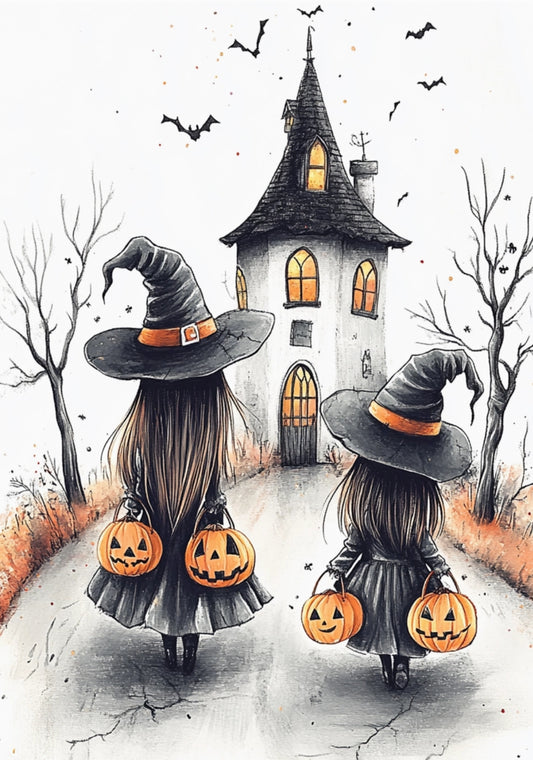 Fripperies Postcard - Halloween Postcard - Trick or Treat - Postcrossing Postcards