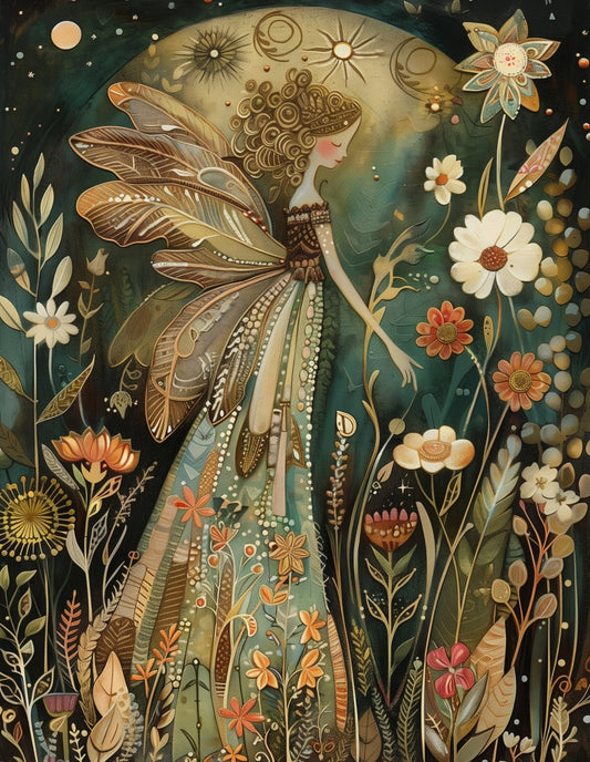 Fairy Postcard - Fripperies Postcard - Fairies - Flowers - Postcrossing Postcard