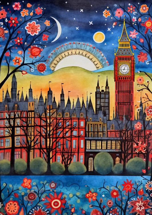 Fripperies - World Cities - London - Postcard