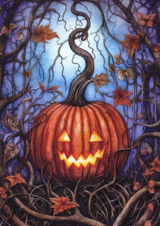 Halloween Postcard - Jack-o-lantern - Fripperies - Postcrossing Postcard
