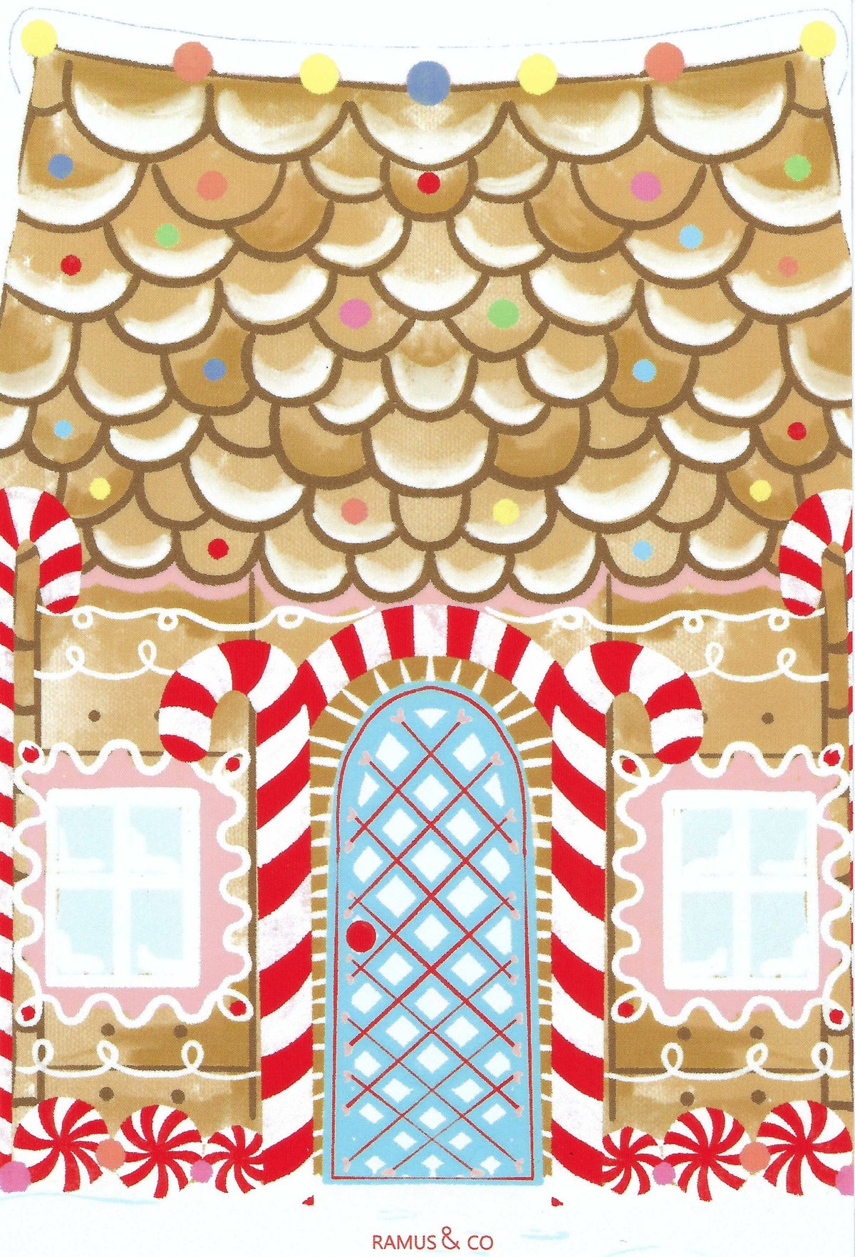 Gingerbread House Postcard by Ramus & Company