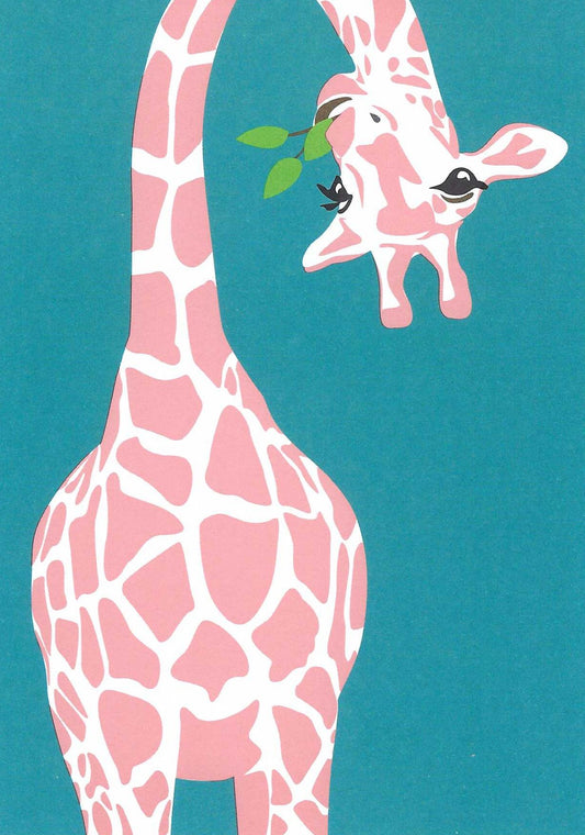 Giraffe Postcard by Nobis Design