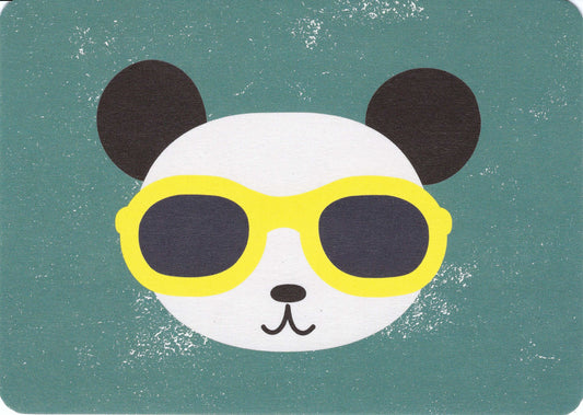 Gutrath Verlag - Anpannan - Panda Bear with Yellow Sunglasses - Postcard