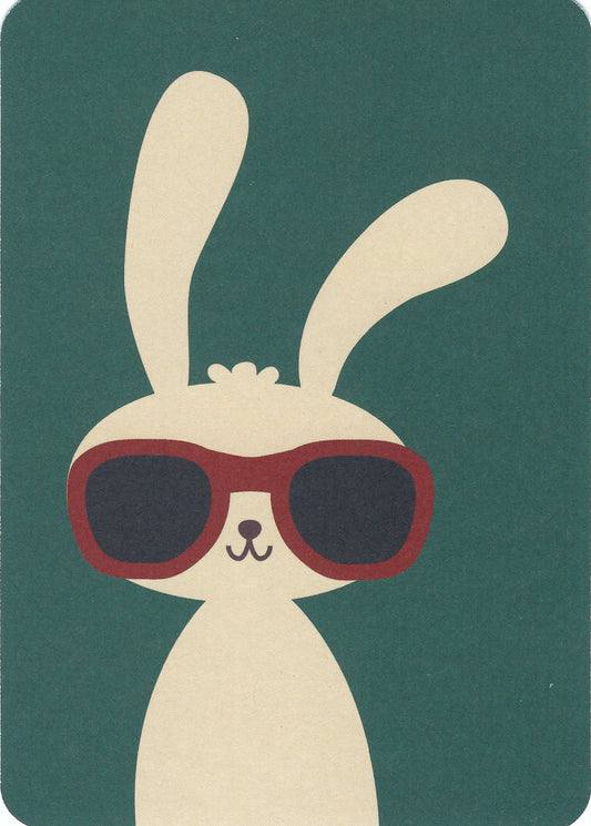 Gutrath Verlag - Anpannan - Rabbit with Sunglasses - Bunny - Postcard