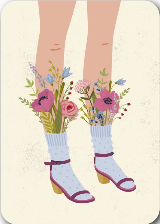 Gutrath Verlag - Flowers in the Socks - Postcard