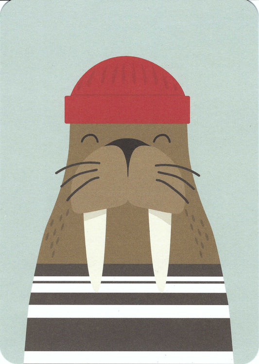 Gutrath Verlag - Goodchoice - Walrus with Red Cap - Postcard