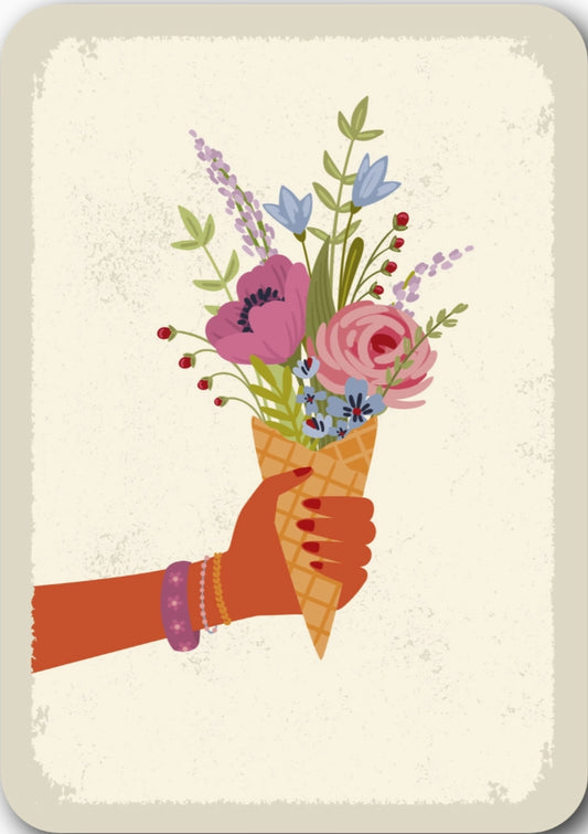 Gutrath Verlag - Ice Cream Cone Bouquet - Flowers - Postcard