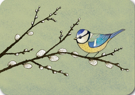 Gutrath Verlag - Bird on Branch - Postcard