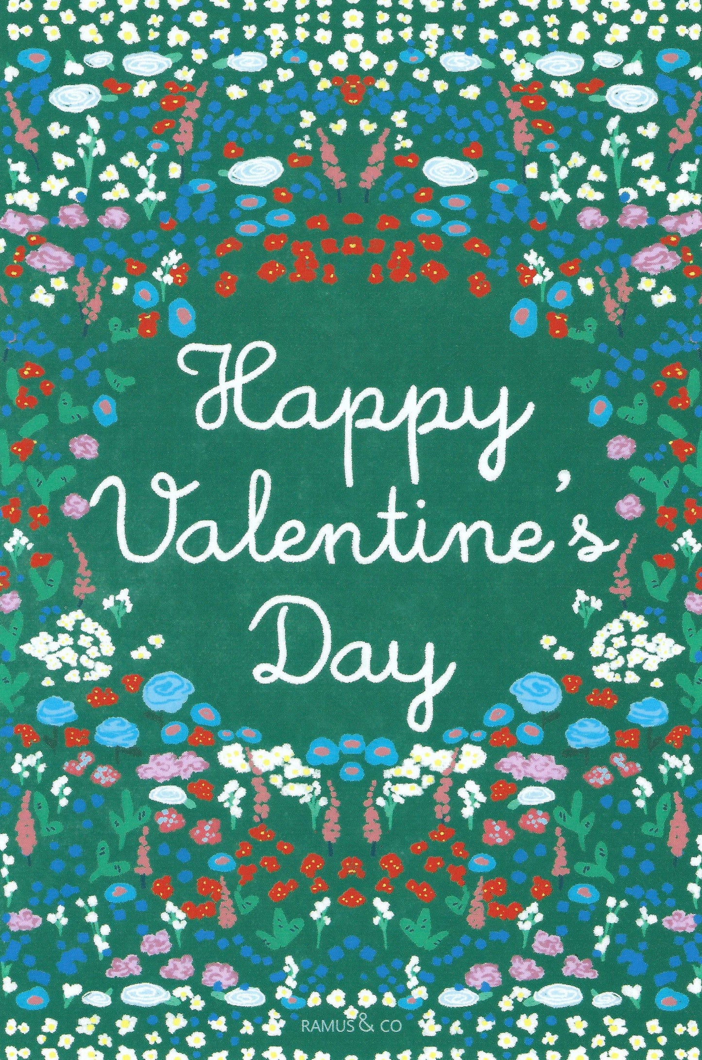 Garden Valentine Postcard by Ramus & Company