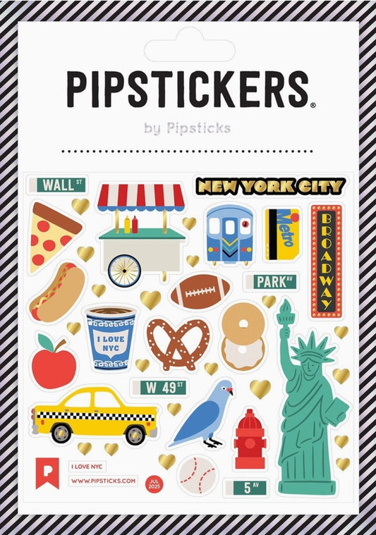 I Love NYC - Pipsticks Sticker Sheet