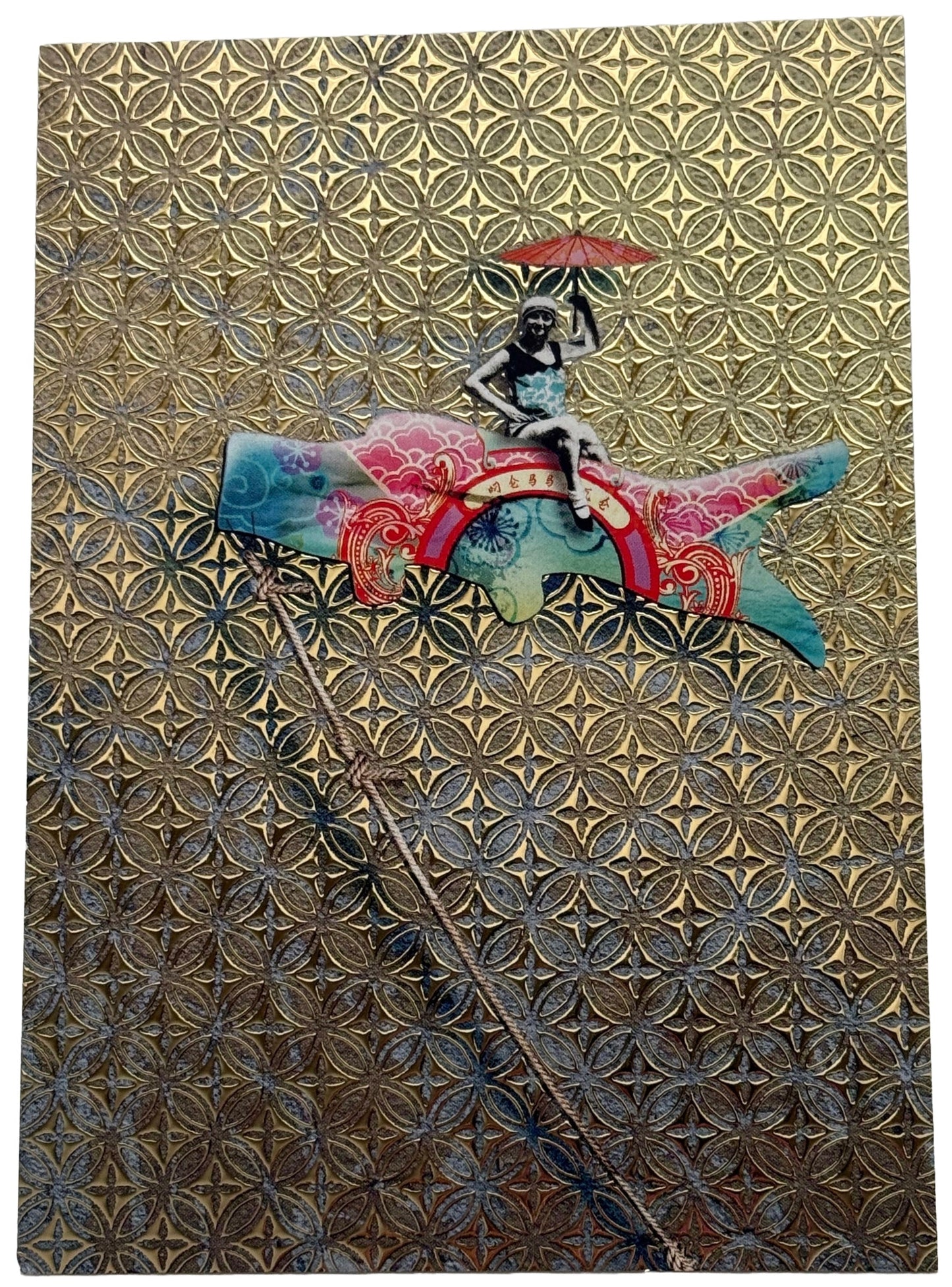 Koinobori Postcard by Nobis Design with foil details