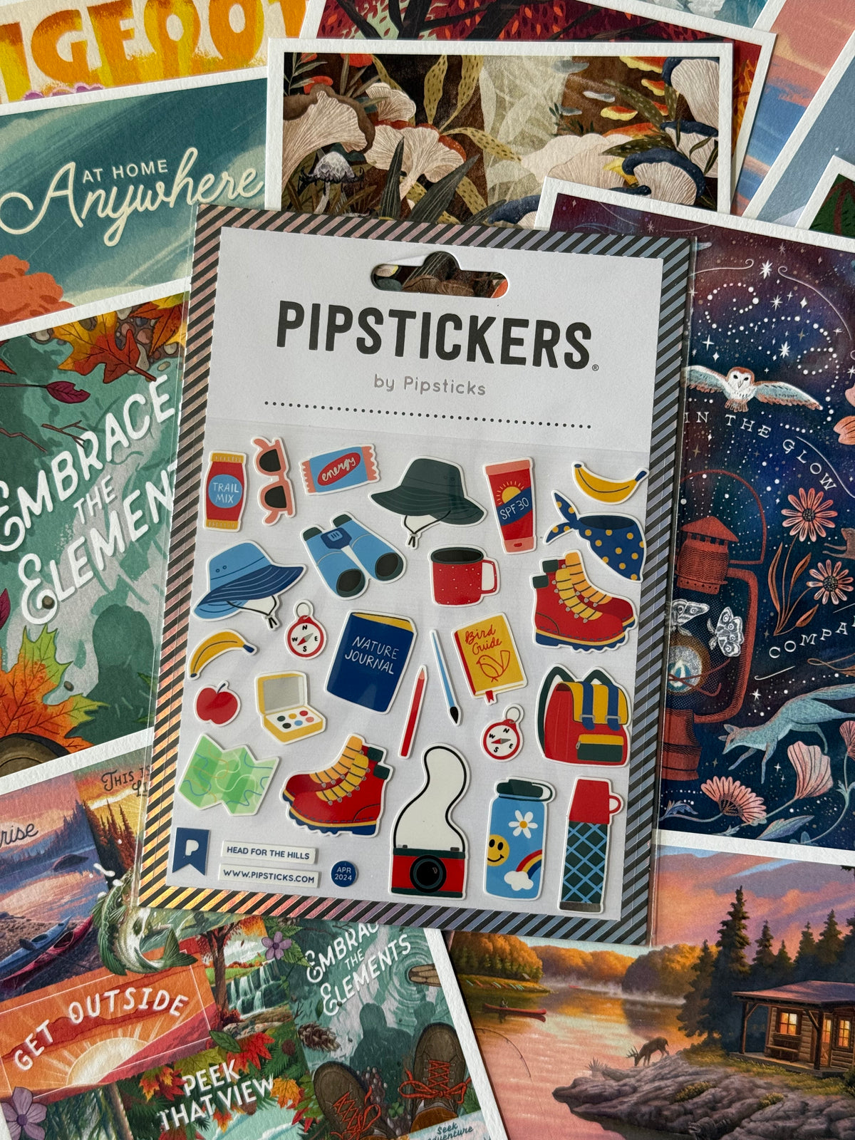 Lantern Press - Get Outside Postcard Pack - Nature, Adventure & Outdoor Vibes