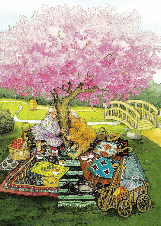 Inge Löök - Aunties - Friends - Old Ladies - Spring - Picnic - Tree Hugger - Postcard