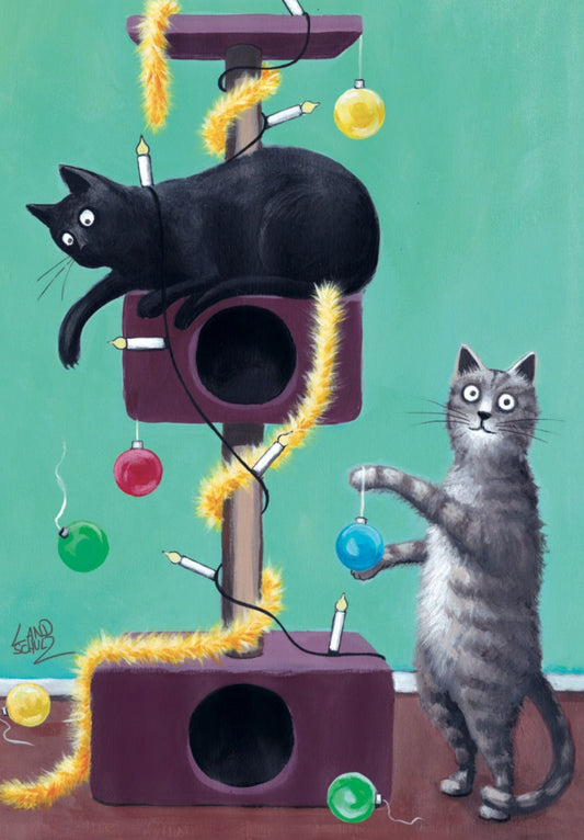 Inkognito - Cats - Cat Tree - Postcard