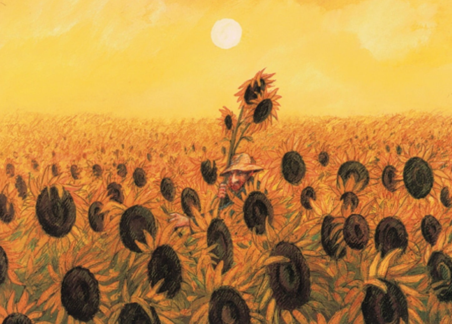 Inkognito - Sunflowers - Vincent - Sunflower - Postcard