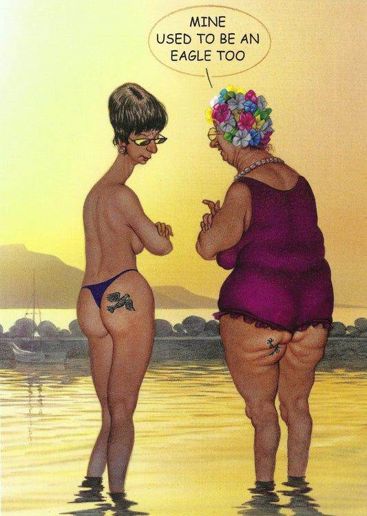 Inkognito - Eagle Tattoo - Beach - Summer - Postcard