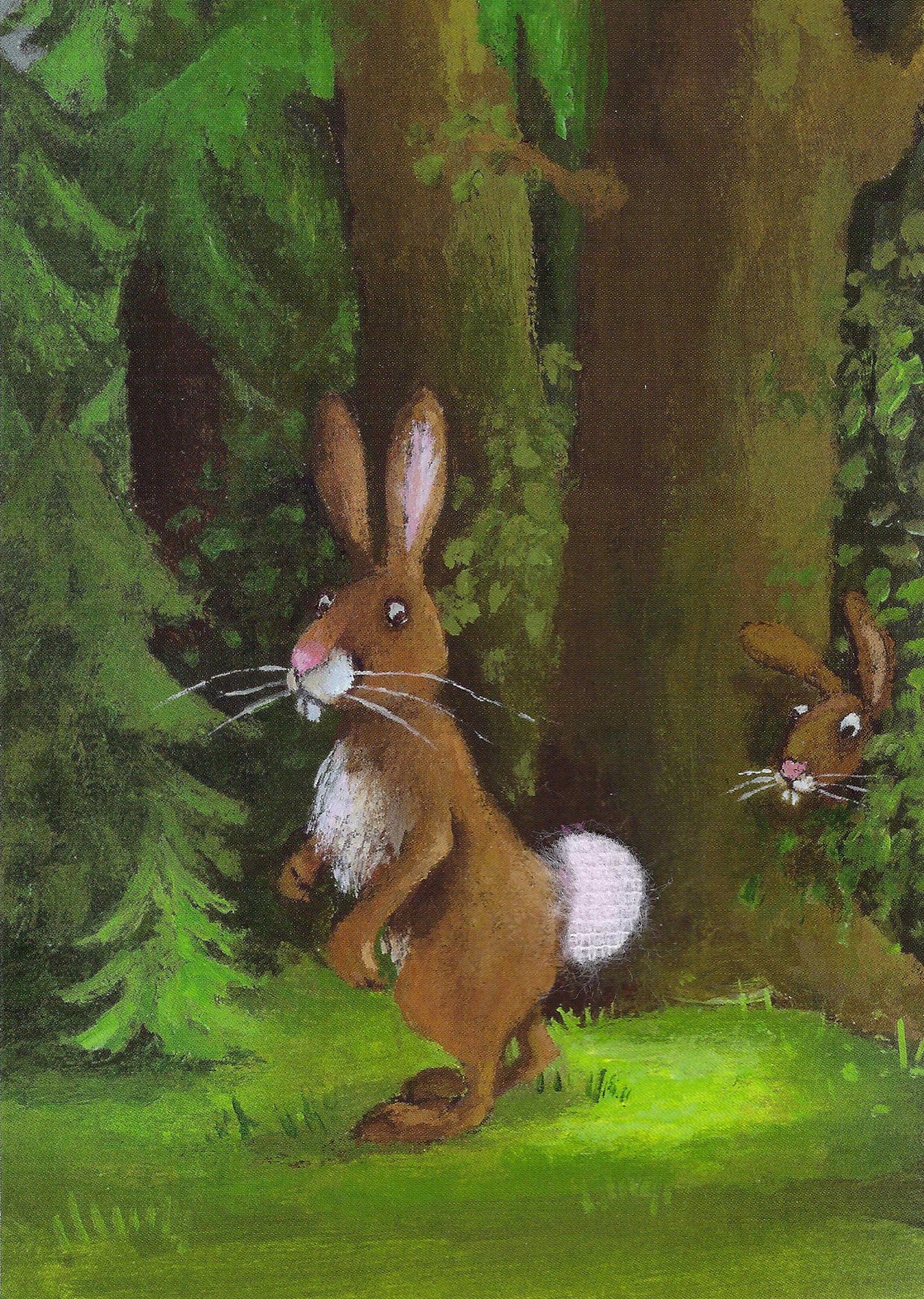 Inkognito - Rabbit - Bunny - Plush Tail - Postcard