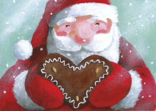 Inkognito Postcard - Santa - Gingerbread - Christmas