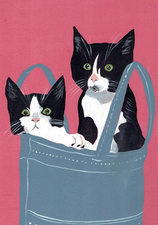 Inkognito - Cat - Cats in a Bag - Postcard