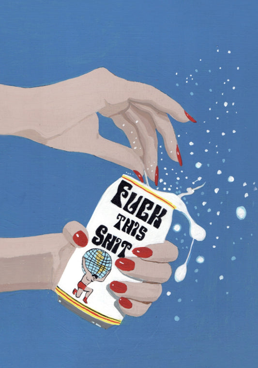 Inkognito Postcard - Cheers - Can of *%$#