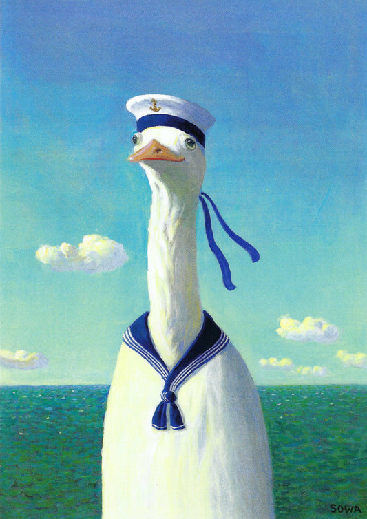 Inkognito Postcard – Sailor Bird Piet by Michael Sowa