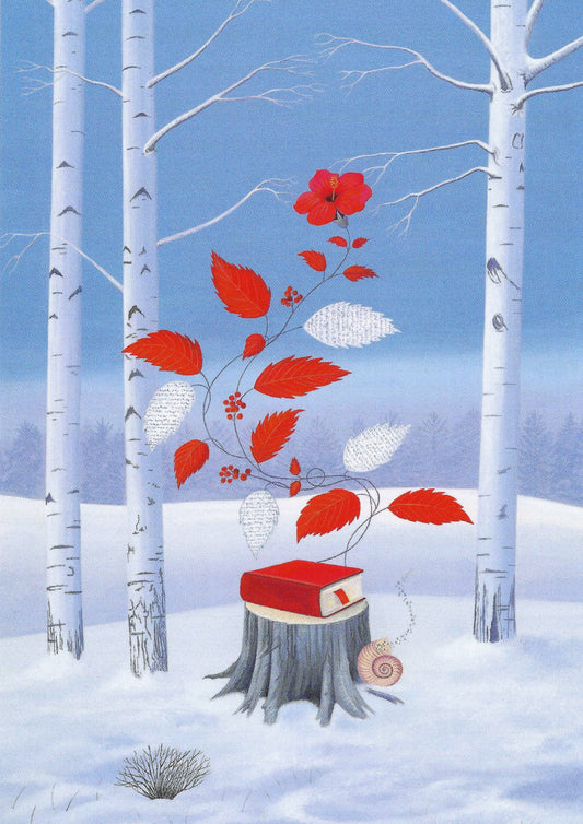 Inkognito - Book - Winter - Woods - Hope - Postcard