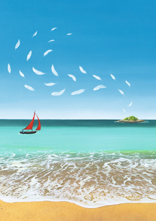 Inkognito Postcard - Breeze - Sailboat