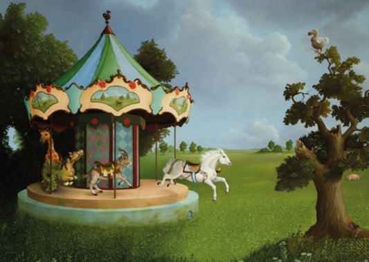 Inkognito - Carousel - Merry Go Round - Animals - Postcard