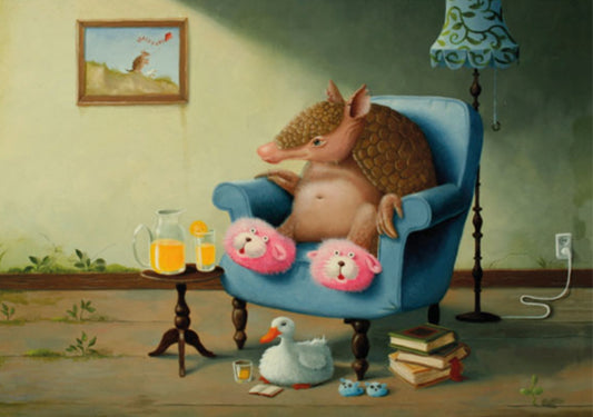 Inkognito - Armadillo - Cozy Armadillo - Postcard