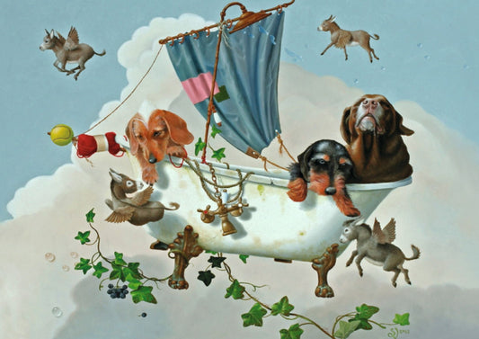 Inkognito - Dogs - Donkey - Bathtub - Flying High - Postcard