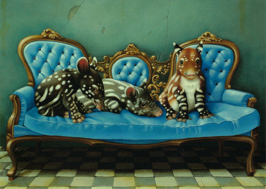 Inkognito - Suzan Visser - Tapir - Tapirs - Waiting Room - Postcard