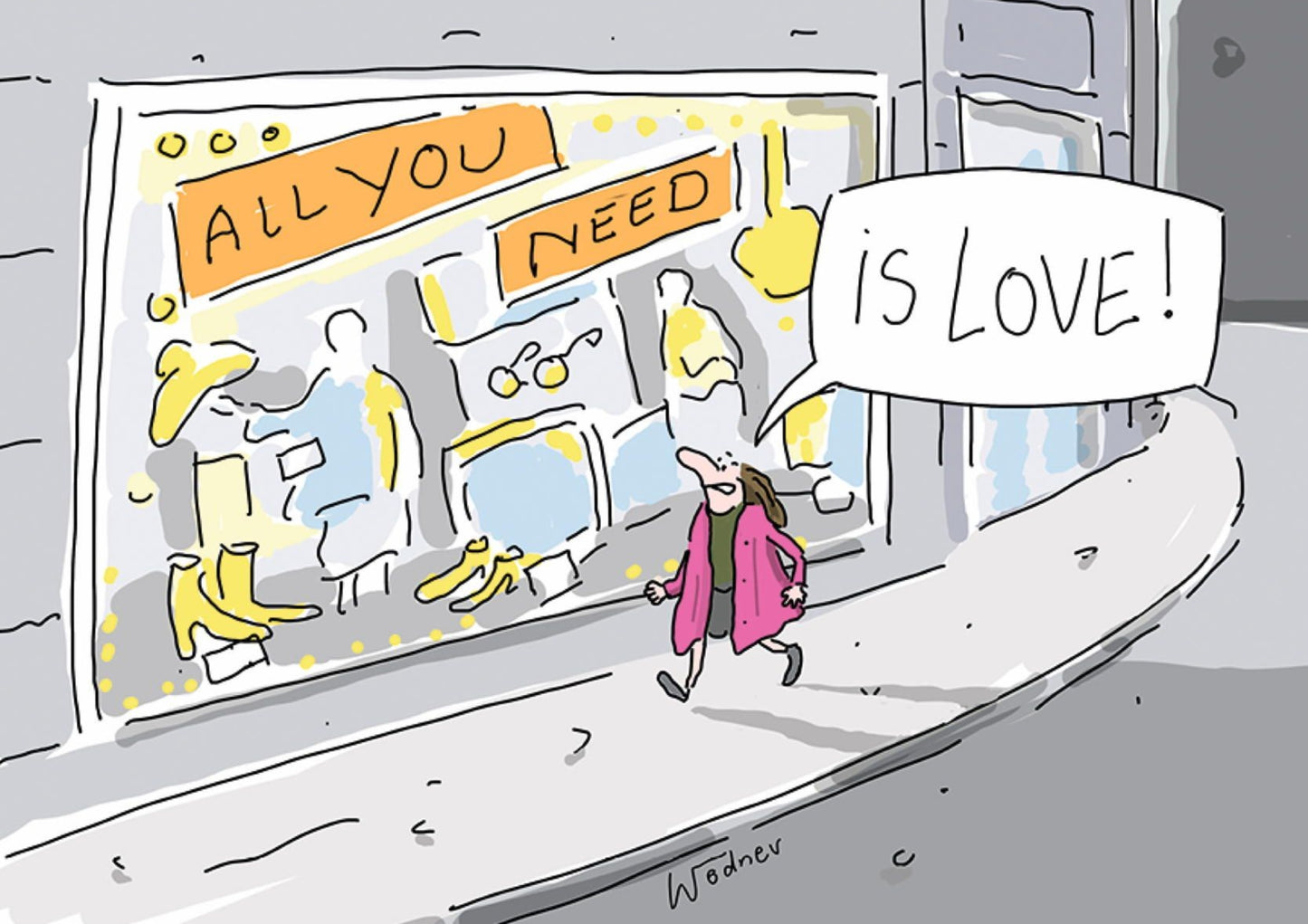 Inkognito Postcard - All You Need is Love