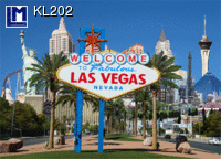 L.M. Kartenvertrieb - Las Vegas - Nevada - Day / Night - Lenticular Postcard