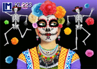 L.M. Kartenvertrieb - Dia De Los Muertos - Day of the Dead - Lenticular Postcard
