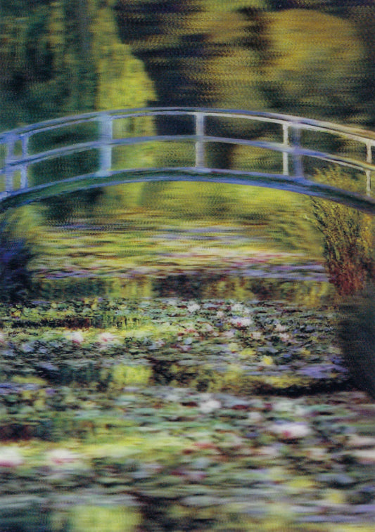 L.M. Kartenvertrieb - Claude Monet - Japanese Bridge - Art - 3D Postcard