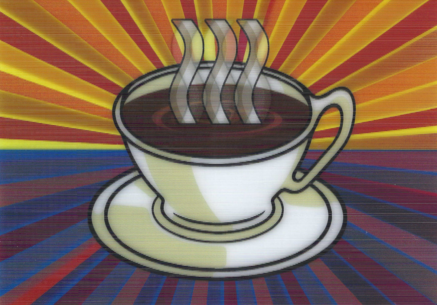 L.M. Kartenvertrieb - Cup of Coffee - Lenticular Postcard
