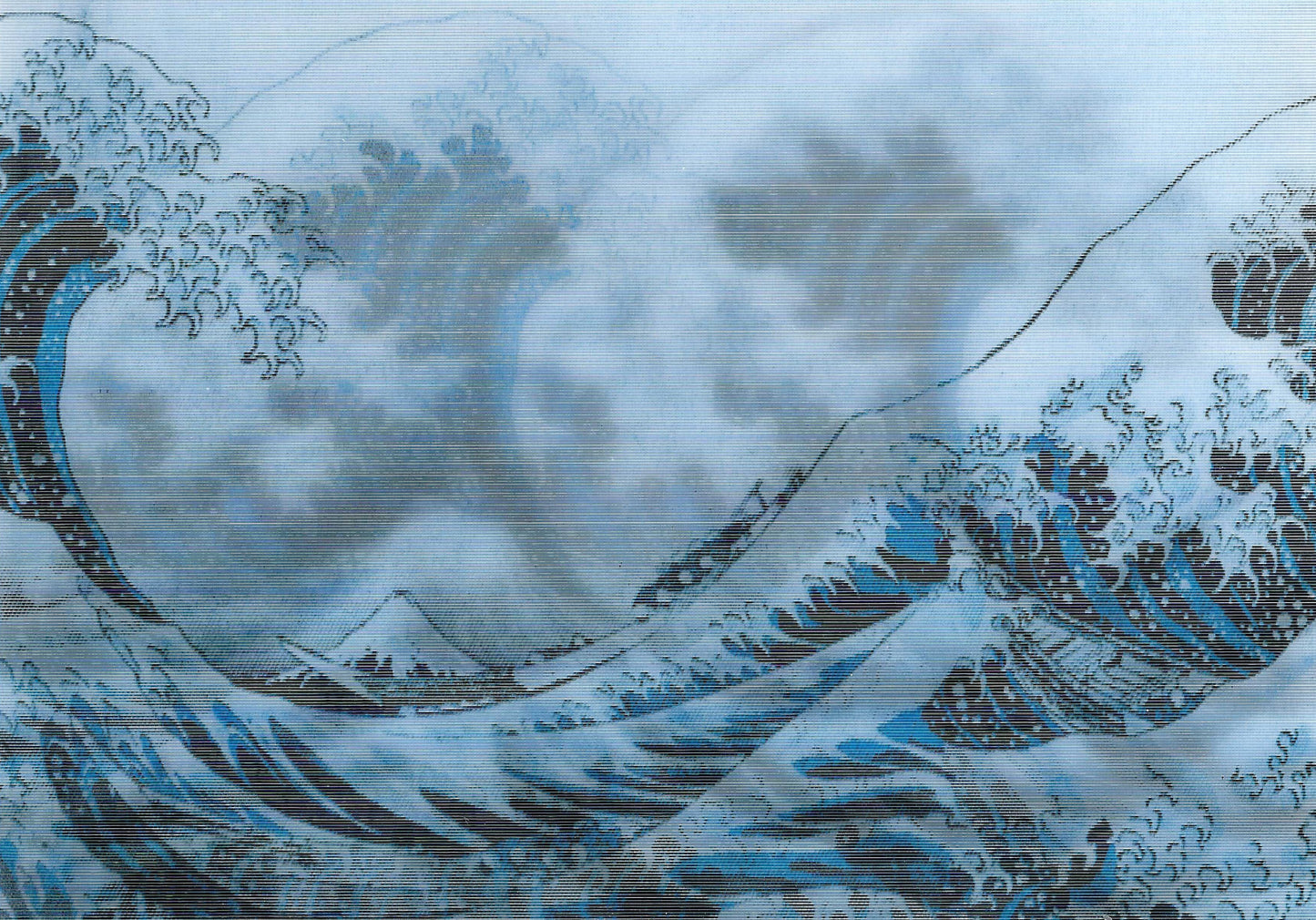 L.M. Kartenvertrieb - Hokusai Wave - Lenticular Postcard