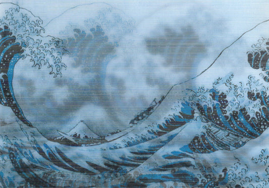 L.M. Kartenvertrieb - Hokusai Wave - Lenticular Postcard