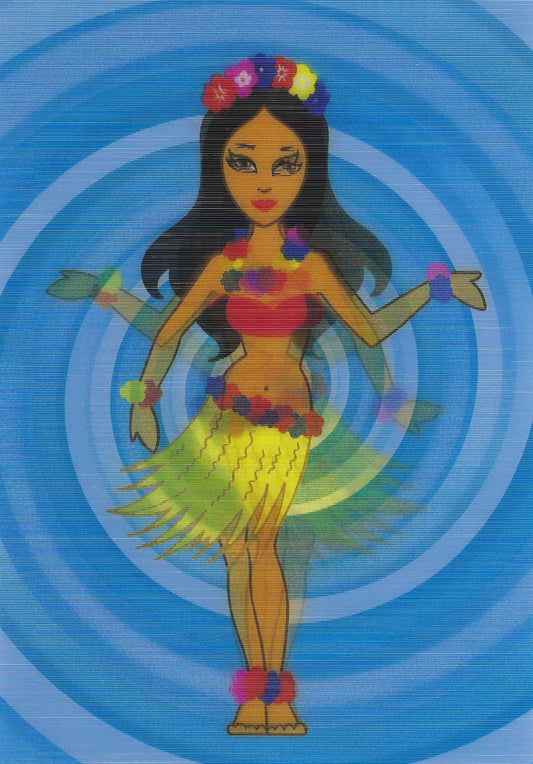 L.M. Kartenvertrieb - Hula Girl - Lenticular Postcard