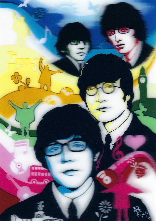 L.M. Kartenvertrieb - Juan Carlos Espejo - Beatles - Music - Art 3D Postcard