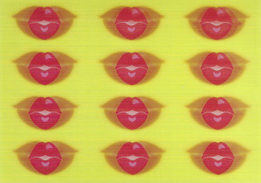 L.M. Kartenvertrieb - Kissing - Lips - Lenticular Postcard