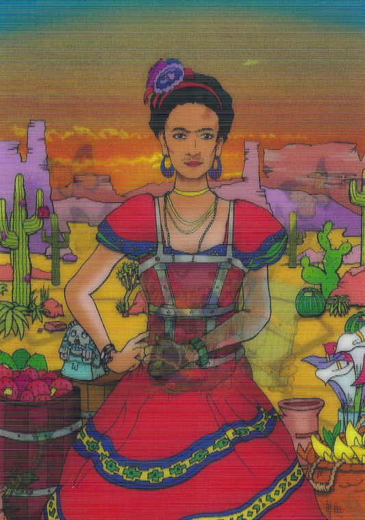 L.M. Kartenvertrieb - Frida Kahlo - Lenticular Postcard